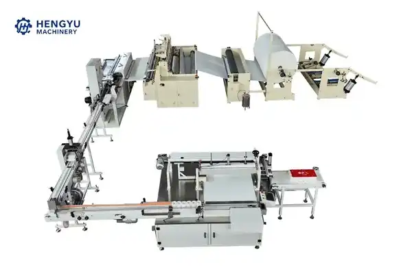 How much can you produce with an automatic toilet paper machine per day?
